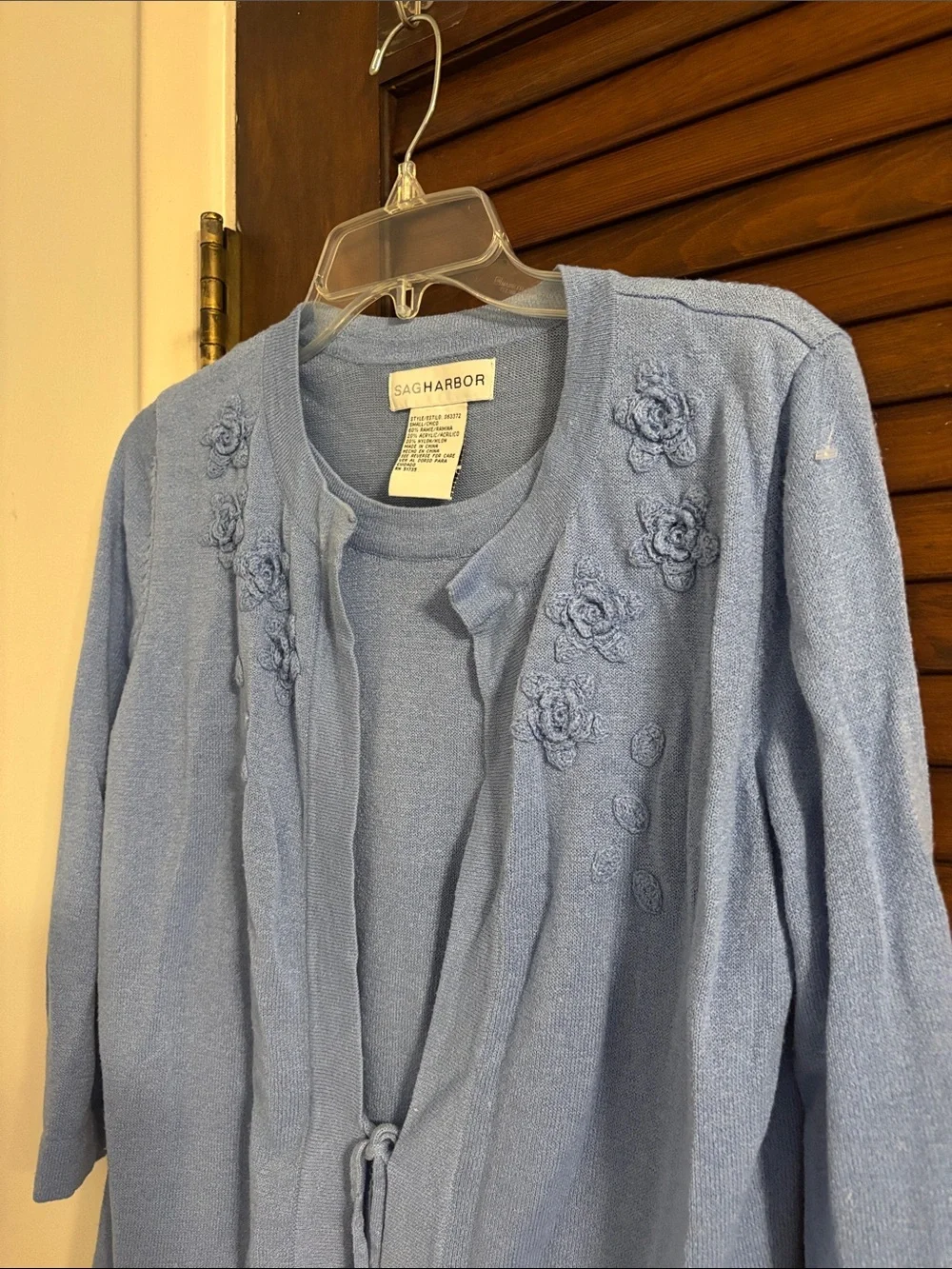 Light Blue Cardigan Set